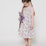 Sukienka dla dziewczynki na ramiaczkach Borowki 1