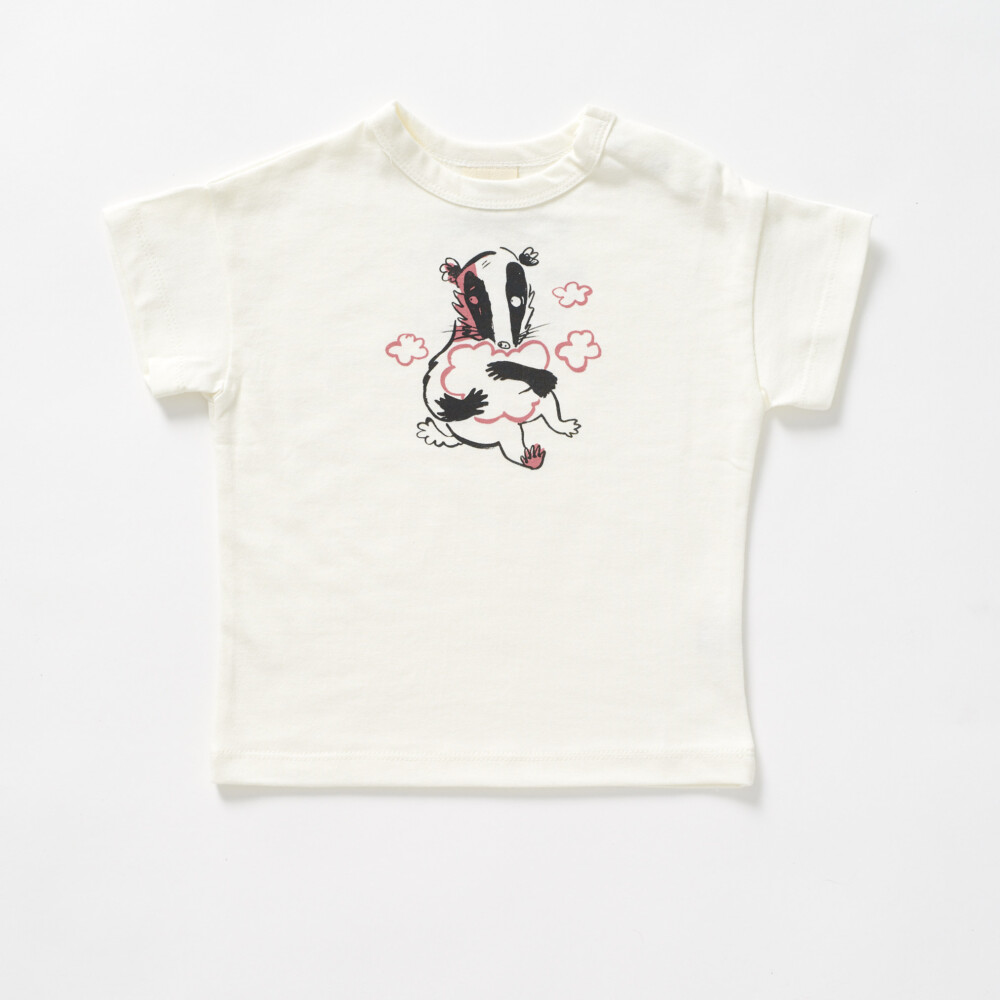 T-shirt Borsuk - Kremowy