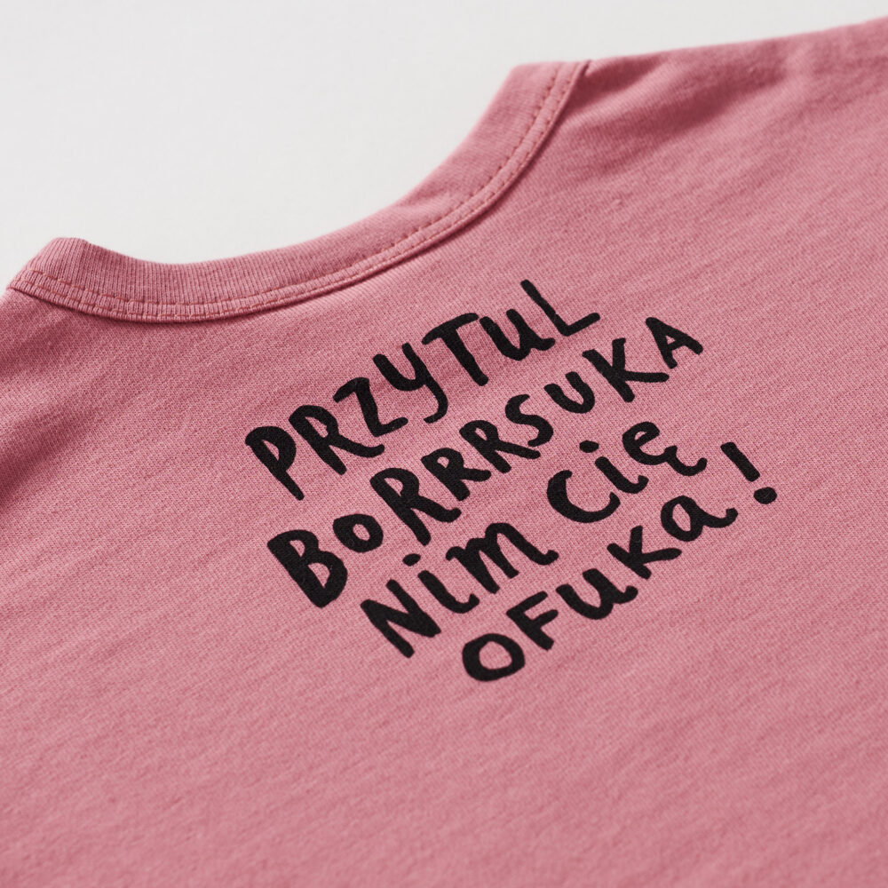 T-shirt Borsuk - Różowy - obrazek 4
