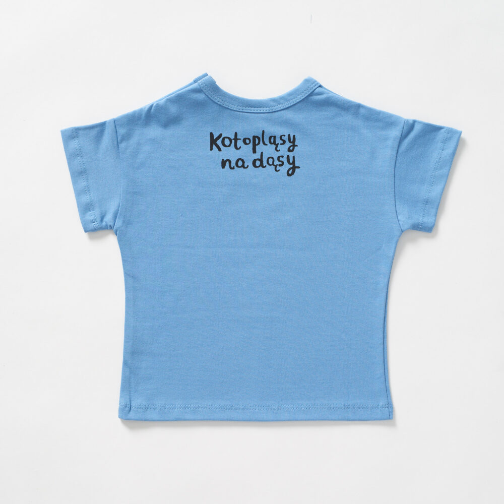 T-shirt Kot - Niebieski - obrazek 9