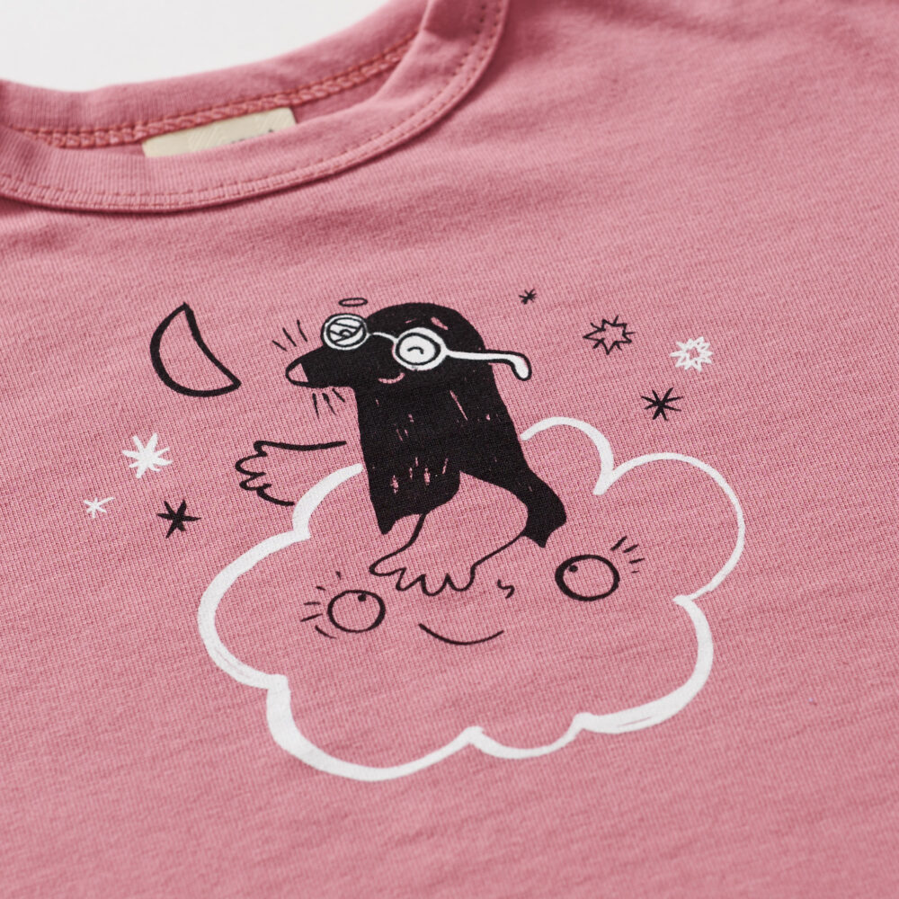 T-shirt Kret - Różowy - obrazek 2