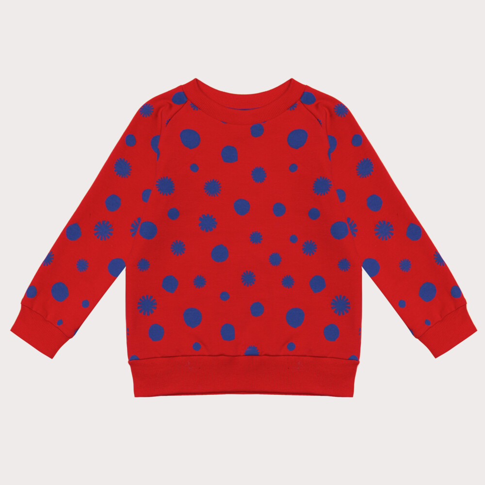 Bluza Kropki czerwona