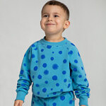Bluza Kropki niebieska